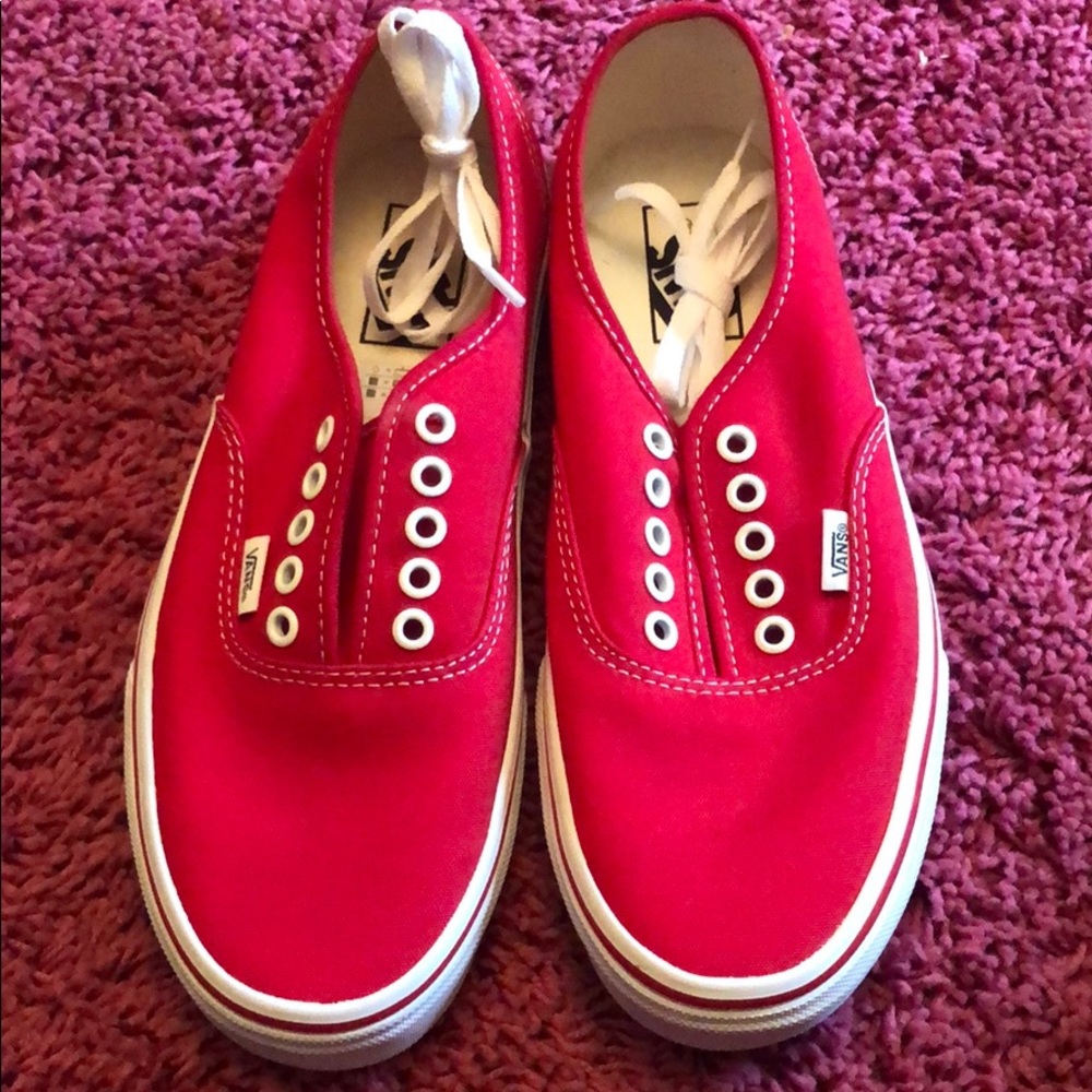 BRAND NEW red vans
